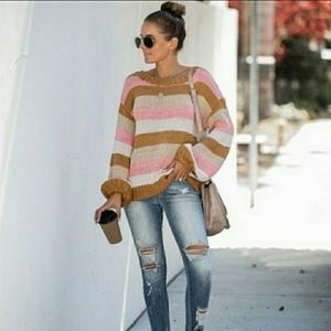 Vici Feed Your Soul Balloon Sleeve sweater L